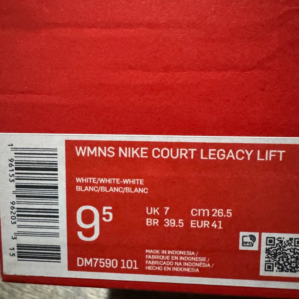 Brand New Nike Court Legacy Lift “White” Women's Shoes DM7590-101 - Picture 10 of 10
